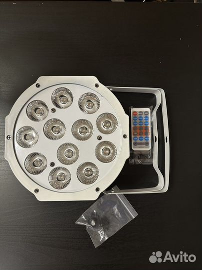 Led par 12*18 rgbwauv белый
