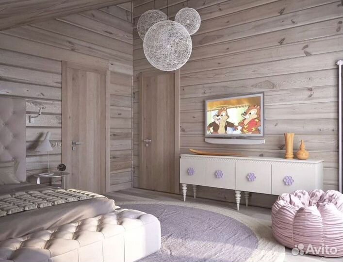 Доска Имитация бруса крашенная