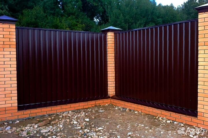 Забор из профнастила
