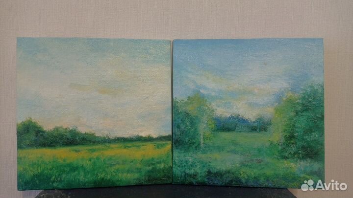 Картина маслом на холсте пейзаж