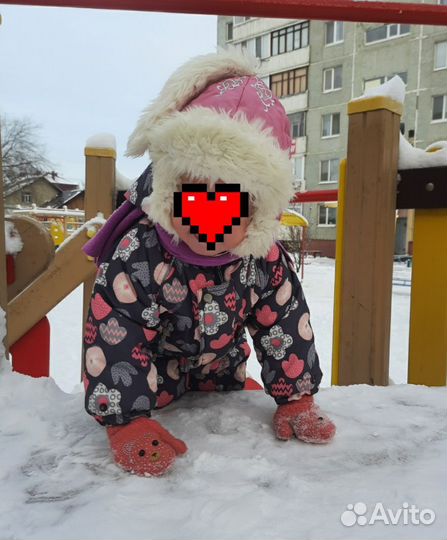 Шапка зимняя для девочки 1,5 -2 года