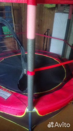 Батут с защитной сеткой бу