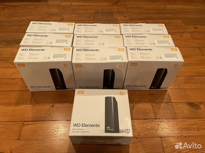 Переносной жёсткий диск HDD WD Elements 6TB