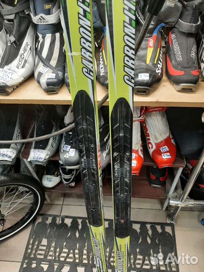 Лыжи беговые fisher carbonlite 182см