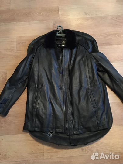 Кожаная куртка мужская 54 56