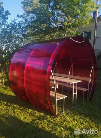 Беседка из поликарбоната