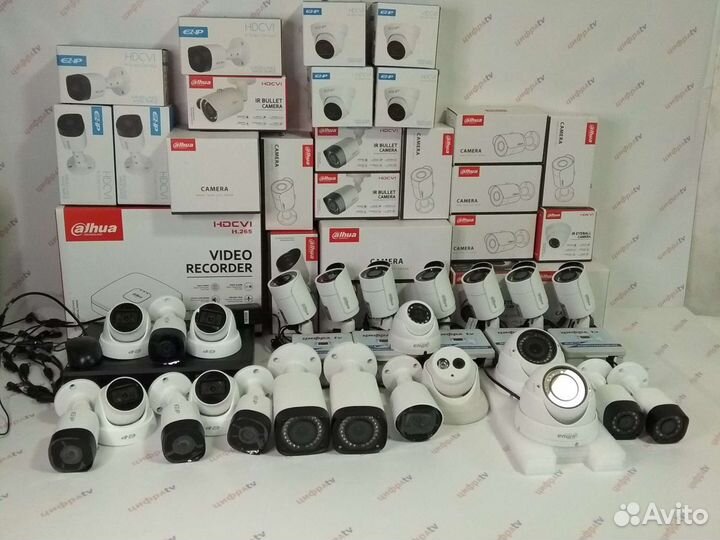 24 камеры IP видеонаблюдения с микрофоном