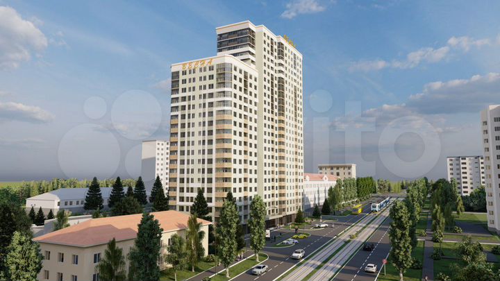 1-к. квартира, 43,3 м², 4/18 эт.