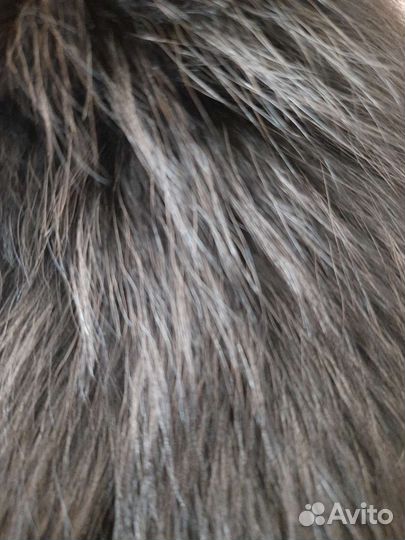 Меховой воротник чернобурка