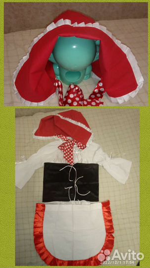 Костюм красной шапочки 5-6 лет