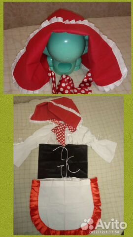 Костюм красной шапочки 5-6 лет