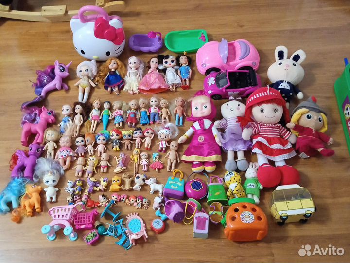 Большой пакет игрушек для девочек