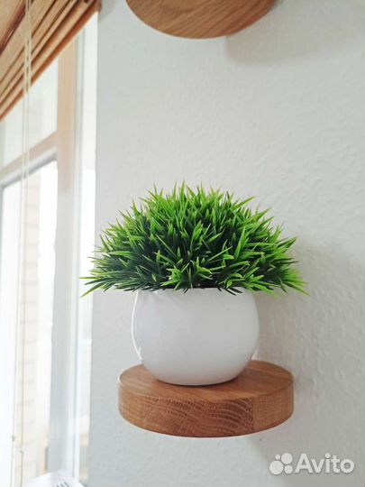 Парящая полка набор 3шт с кашпо