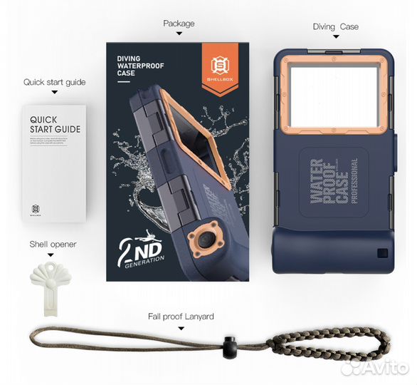 Аквабокс чехол телефона iPhone Samsung