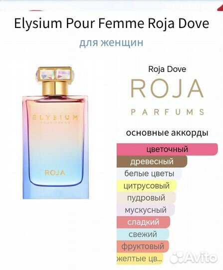 Elysium Pour Femme Roja Dove 1,5 мл