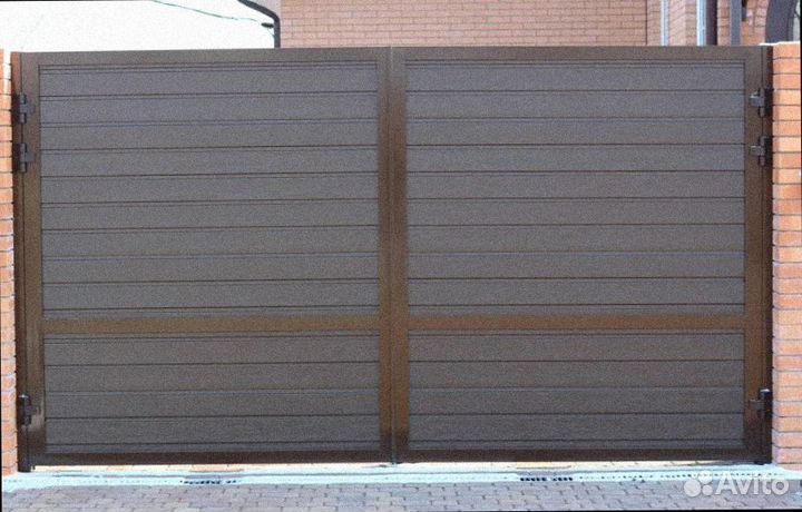 Гаражные распашные ворота