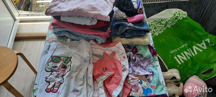 Детские вещи пакетом для девочек 104 110