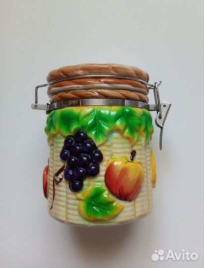 Банка для хранения, декор, керамика