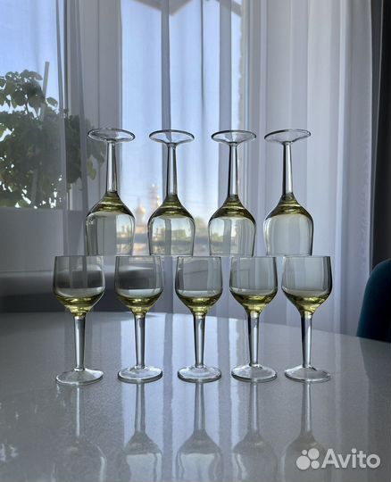 Бокалы, фужеры, рюмки цветное стекло СССР