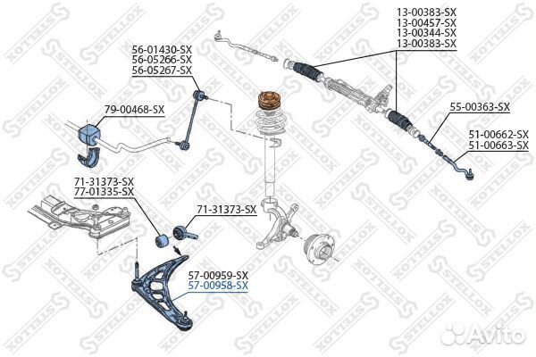 Рычаг п.\BMW E46 1.6i-2.8i/2.0D 98