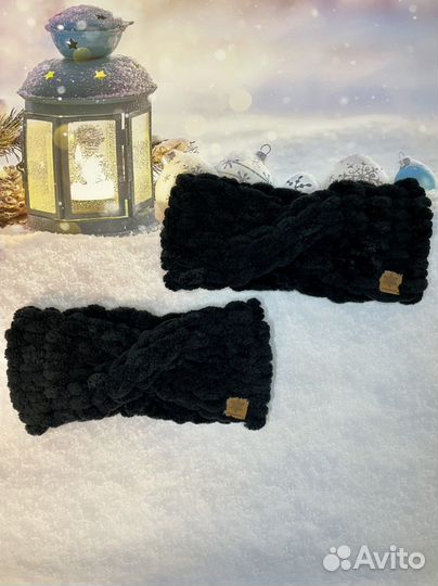 Вязаная повязка на голову