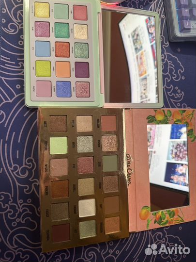 Палетка теней too faced,lime crime,natasha denona