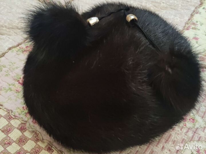 Берет норковый женский разм.56 б/у