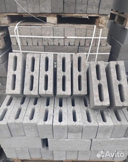 Пустотелый полублок пщс (шлакоблок) М50