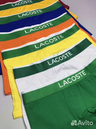 Трусы мужские боксеры Lacoste хлопок