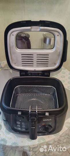 Фритюрница Kitfort KT-2018, 1800 Вт, 2.5 л, черная