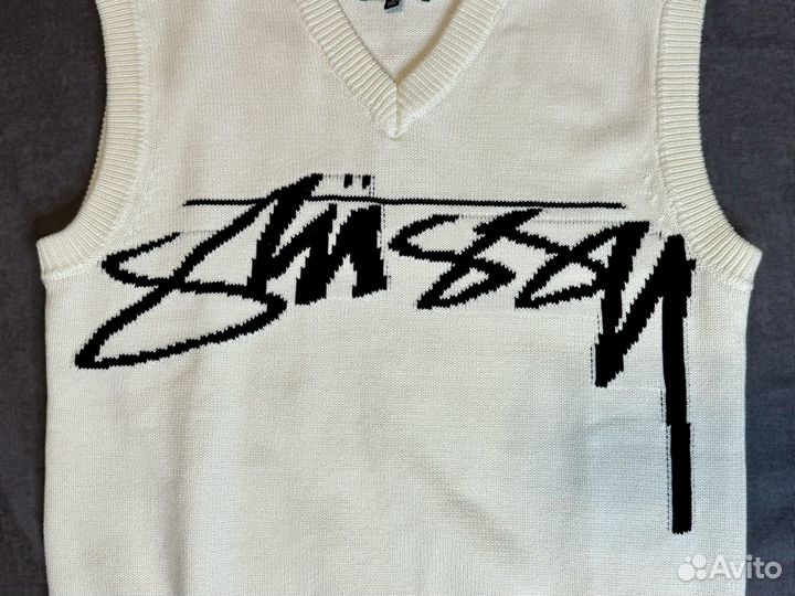 Вязаная жилетка Stussy