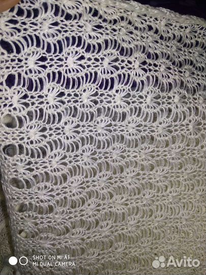 Шарф палантин лён 3 метра