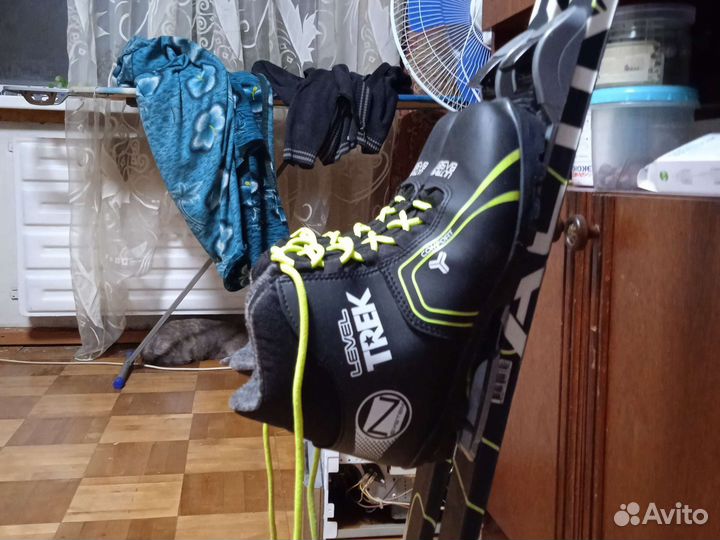 Лыжи 150 см,ботинки 38 размер