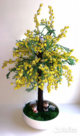 Деревья из бисера