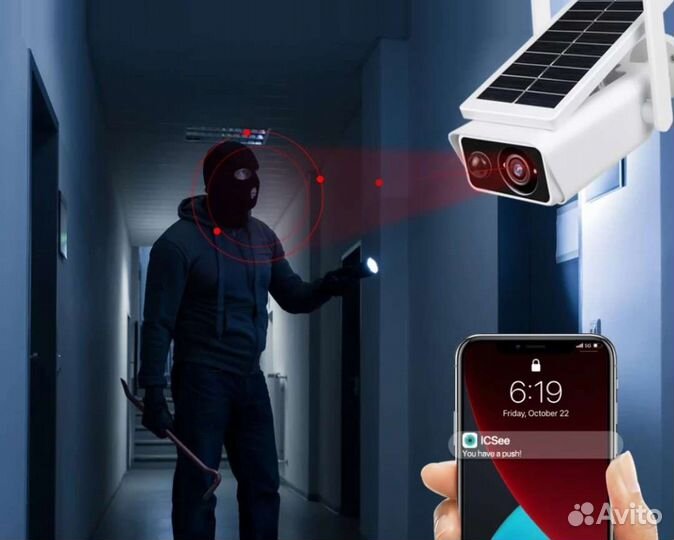 Видео камера 4G Wi-Fi sim