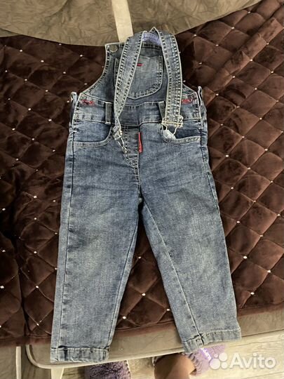 Джинсовый комбинезон
