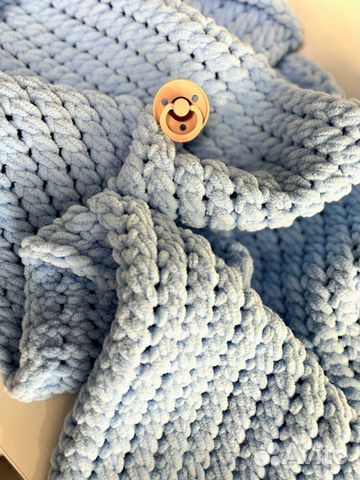 Детский вязаный плед