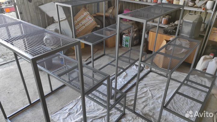 Мебель лофт на заказ. Порошковый окрас