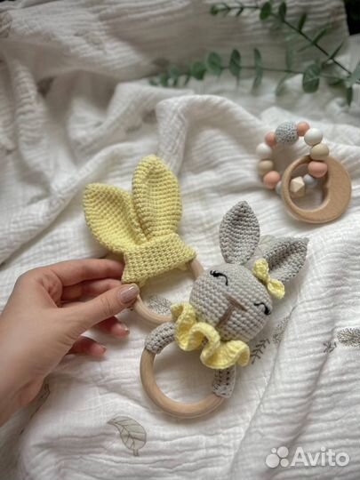 Погремушка Зайка и Ушки - шуршалки