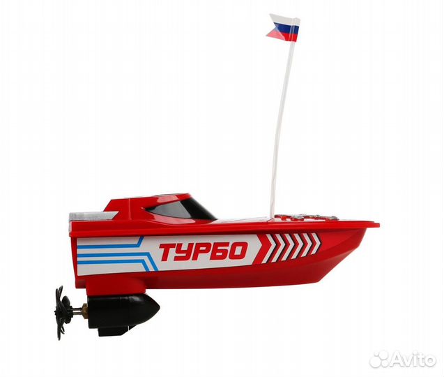 Катер на радиоуправлении красный 1103