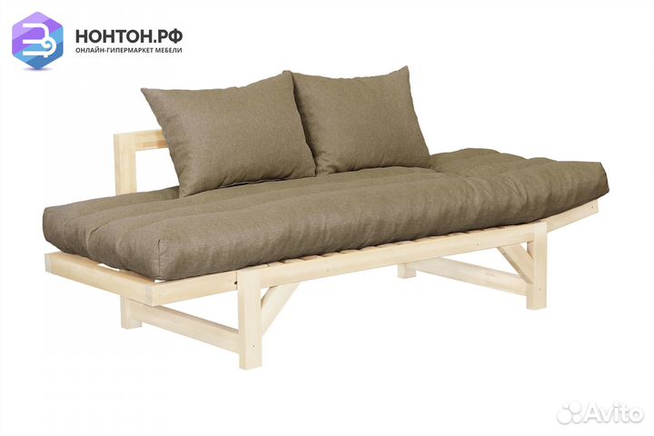 Диван кушетка Амбер-2 светло-коричневый