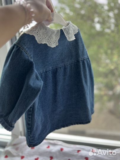 Платье джинсовое для девочки 86