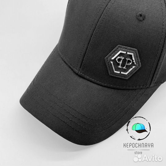 Бейсболка Philipp Plein Премиум чёрная