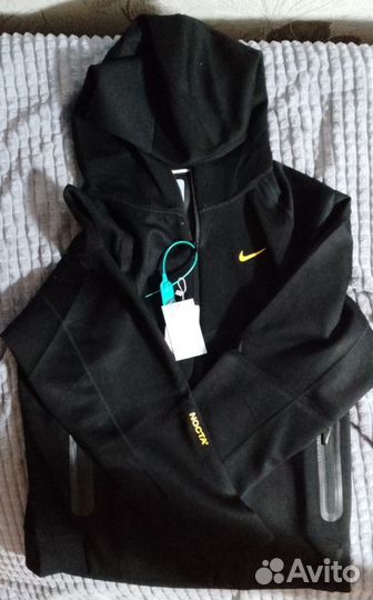 Зип худи nike tech fleece nocta черная