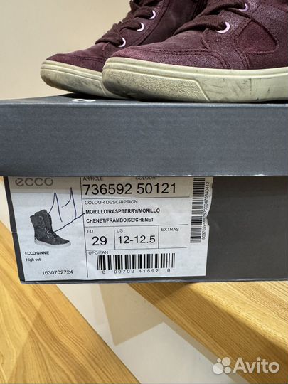 Ботинки зимние Ecco 29 для девочки