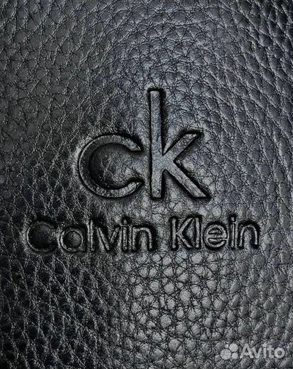 Calvin klein сумка мужская через плечо кожаная