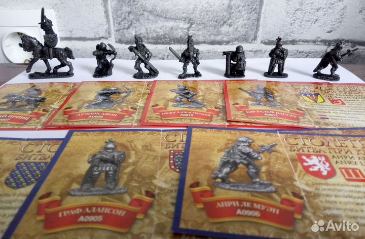 Металлич солдатики Герои сражений Столетняя война