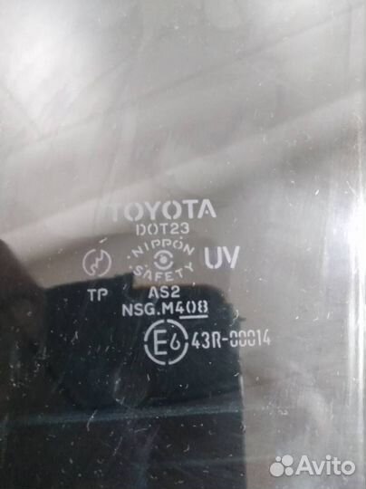 Стекло двери задней правой Toyota Camry V40 2006-2