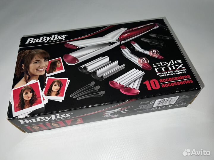 Щипцы BaByliss MS22E, red/silver