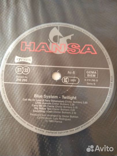 Blue System89.Modern Talking(LP) немец ориг. (NM)